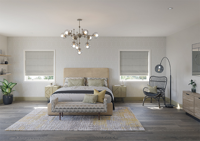 Oleander, Silver - Roman Blind - Image 8